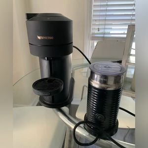 Gently used Nespresso (and milk frother)